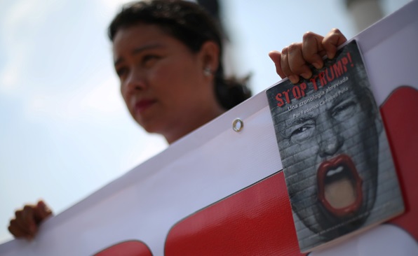 [포토] 멕시코, 도날드 트럼프 미 대선후보에 반대하는 시위 열려