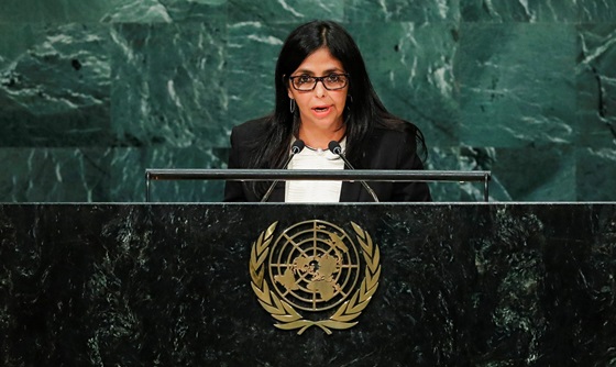 [포토] 베네수엘라 외교부 장관, UN 총회에서 연설